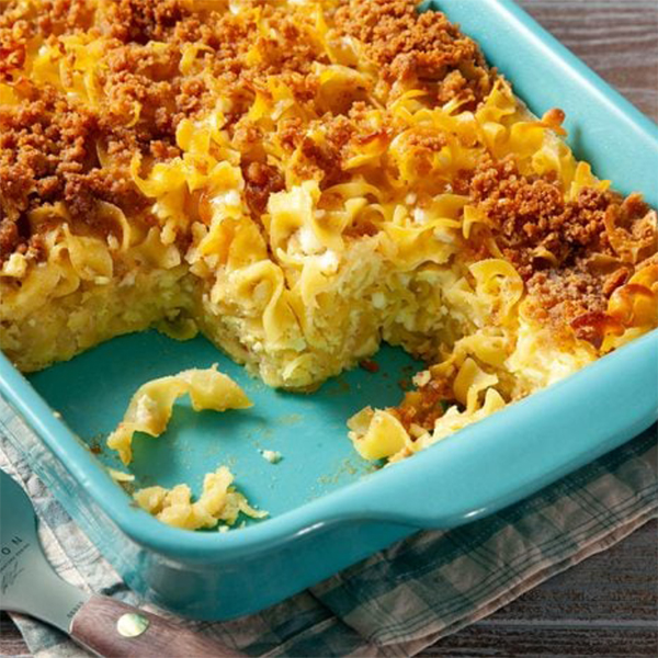 Sweet Noodle Kugel (no raisins!)