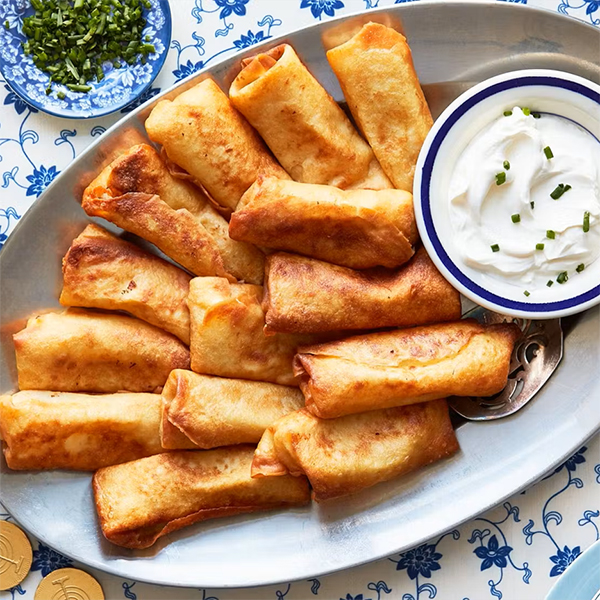 Fried Potato Blintzes