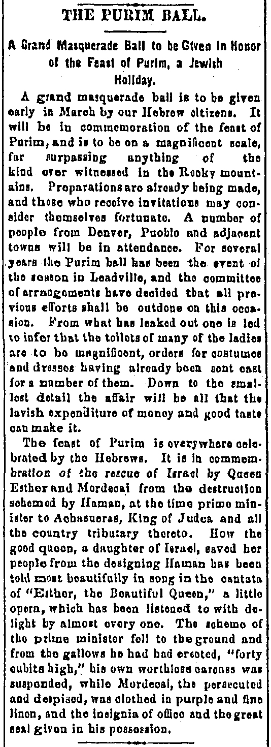 Leadville Daily Herald. Tuesday, January 6, 1885.