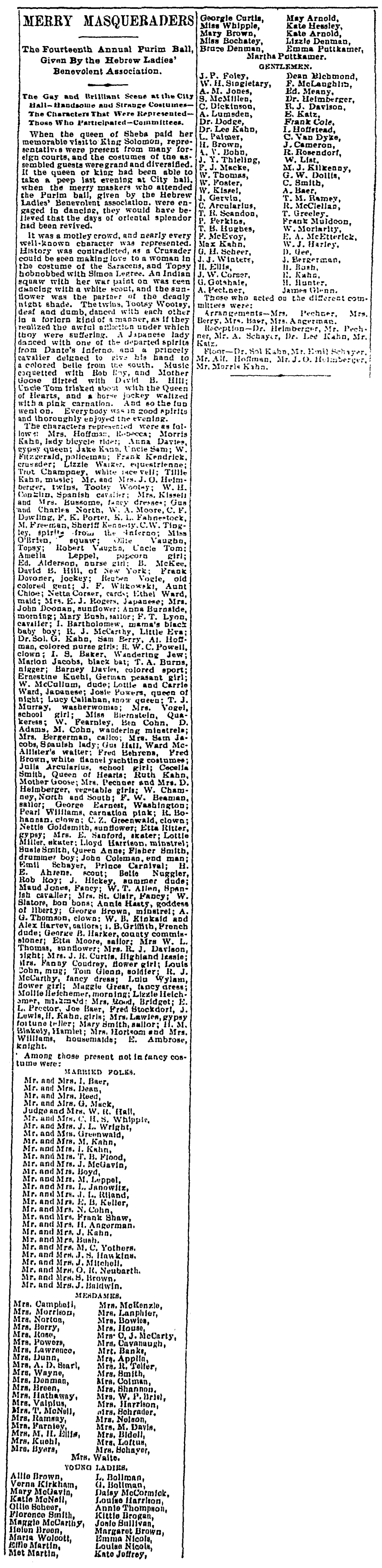 The Evening Chronicle. Friday, February 26, 1892.