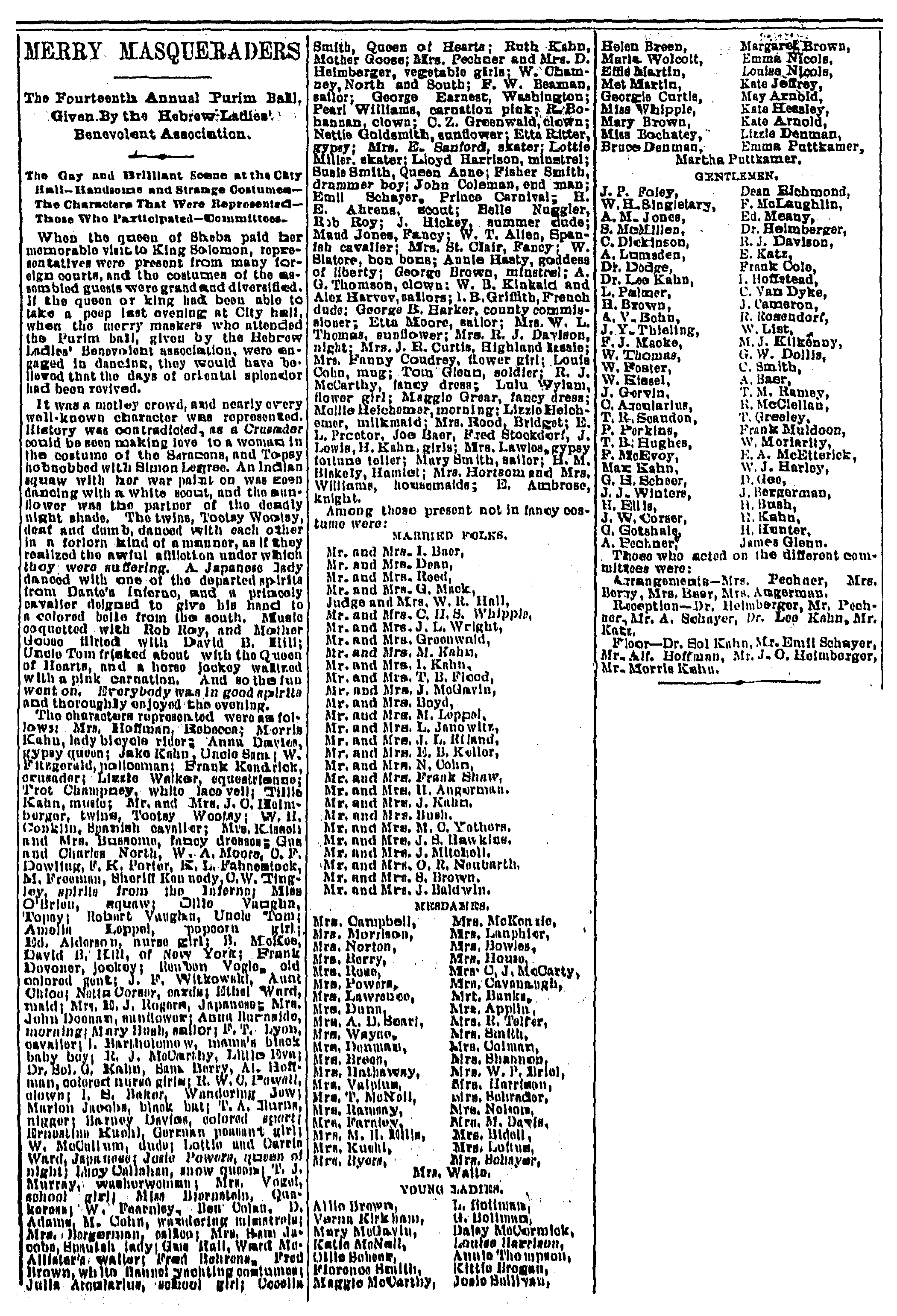 The Herald Democrat. Friday, February 26, 1892.