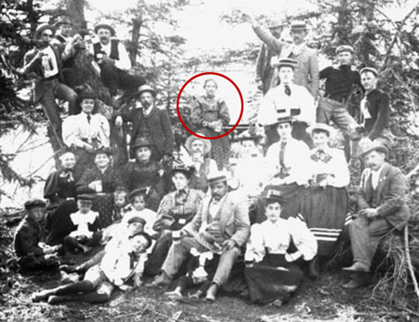 Martha (Ludwig) Thielke in attendance at a picnic on August 17, 1896.