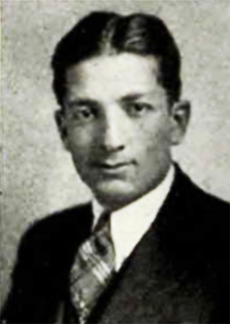 Joseph Arthur Amter’s yearbook photos from the University of Michigan.  1926.