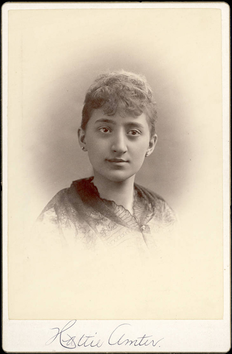 Sara Amter (Denver Branch), high school senior photograph, 1892.