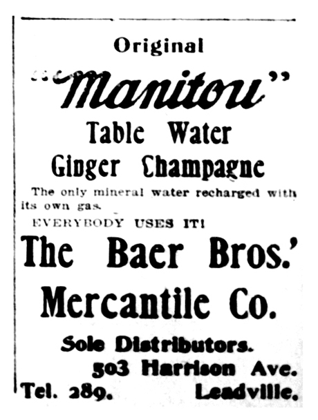 This advertisement appeared in the October 23, 1903 edition of the Herald Democrat newspaper.