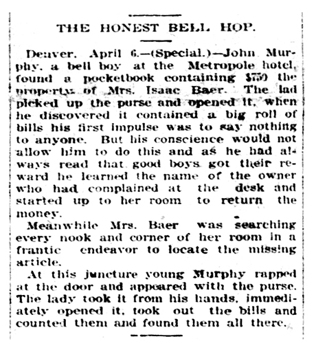 The Herald Democrat.  April 7, 1906.