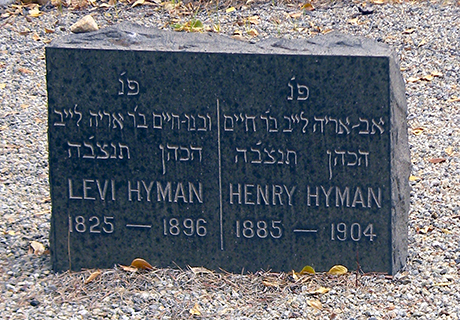 Henry “Boots” Hyman and his father Levi rest side by side in Leadville’s historic Hebrew Cemetery.