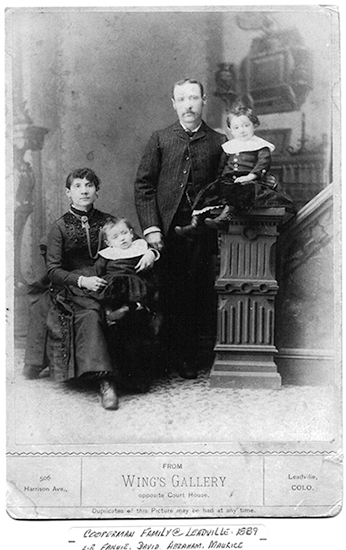 The Cooperman family at their home in 1889.