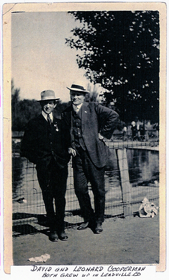 Both David (left) and Leonard (right) Cooperman grew up in Leadville.