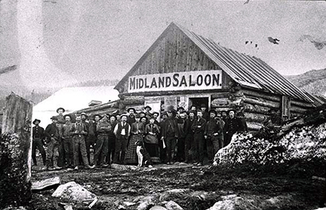 This photograph of the Midland Saloon is one of few that can be found of Douglass City during its brief existence.