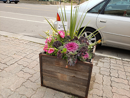 Sponsored planter box