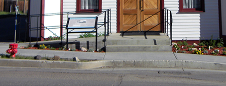 Sidewalk and Handicap Ramp