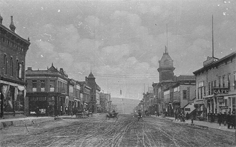 Harrison Avenue from the 600 block looking south, 1920.