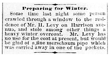 Preparing for Winter. (Leadville, CO: The Daily Chronicle). Monday, June 30, 1879. Page 4.
