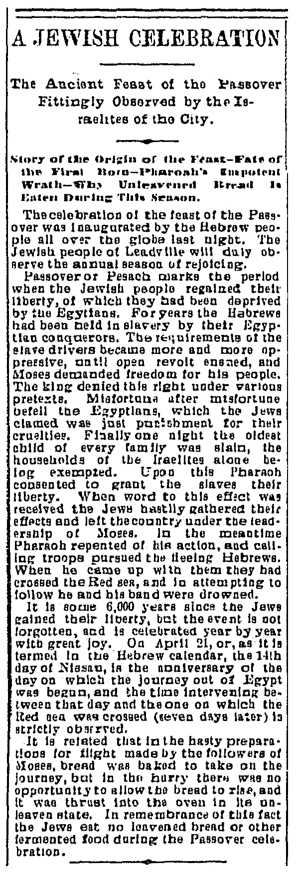 The Evening Chronicle. Saturday, April 21, 1894. Page 4.