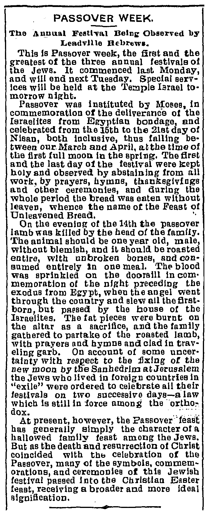 The Herald Democrat. Thursday, April 14, 1892. Page 4.