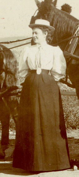 Sadie (Herman) Sands at a kosher picnic in honor of Sadie American at Twin Lakes, Colorado on July 28, 1895, shortly after her wedding to Charles. 